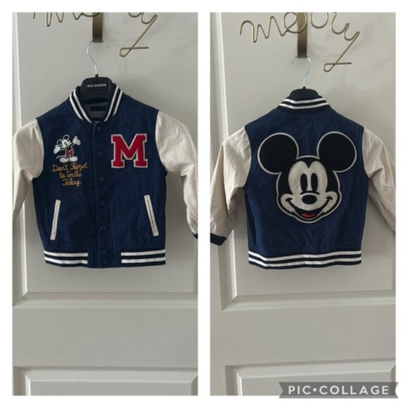 GAP Other - DISNEY + BABY GAP Mickey Mouse letterman jacket 4